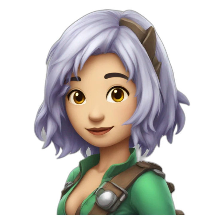 a cute girl cosplay dinosaurm sticker