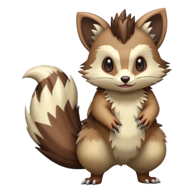  Zigzagoon-Furret-Hybrid (Full body) sticker