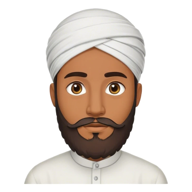 27 year old Muslim man with beard. Pakistani  sticker