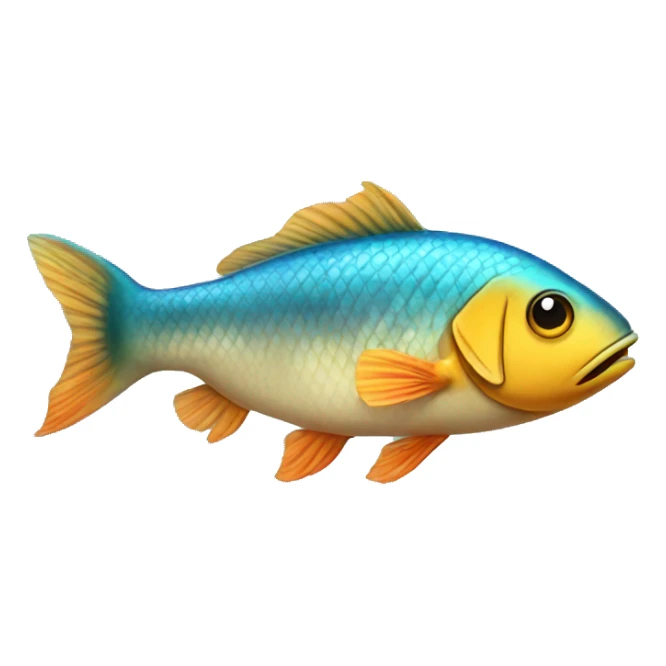 Fish with shoes sticker