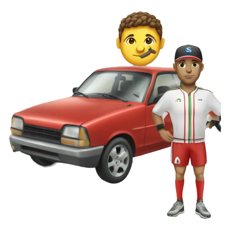 sportif and car tu sticker