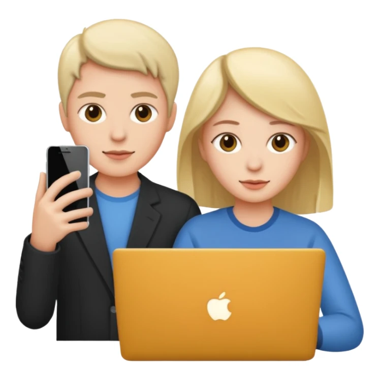 one with lap top one with phone sticker