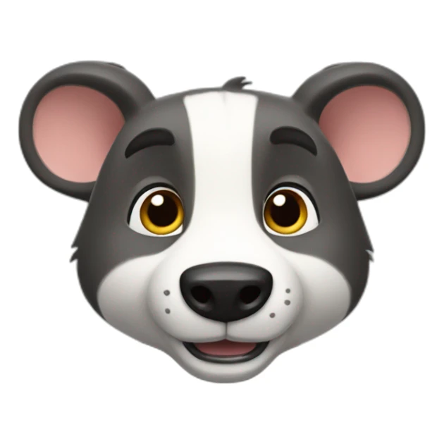 badger with long ears in the paw patrol sticker