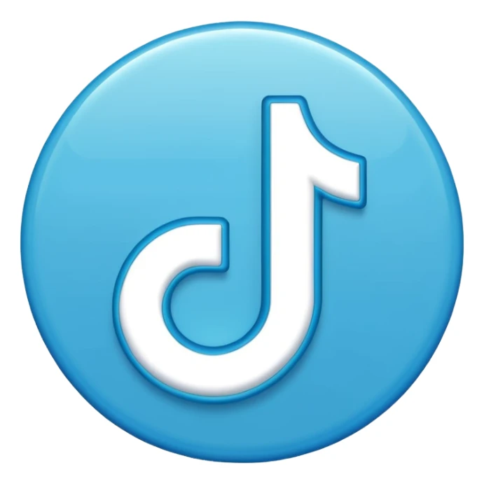 Verificación azul de tiktok sticker