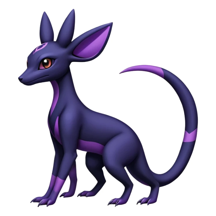 Salazzle-Umbreon-Fakémon-hybrid-creature (full body)  sticker