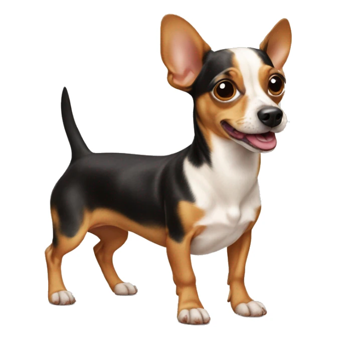 Weiner dog mixed with a chihuahua sticker