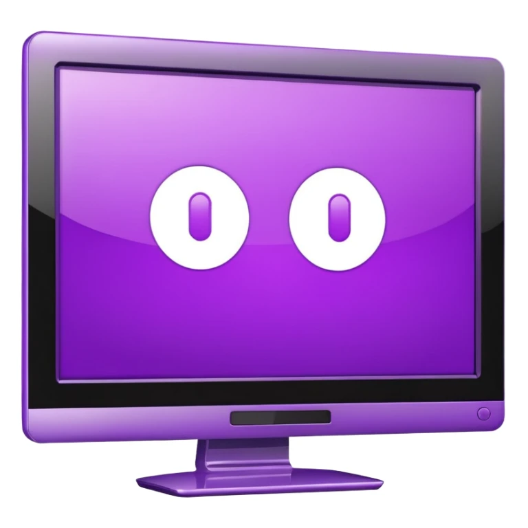 purple lcd wide screen monitor sticker