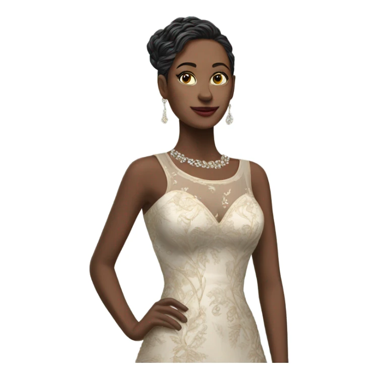 Hyper Realistic detailed luxury dress sticker