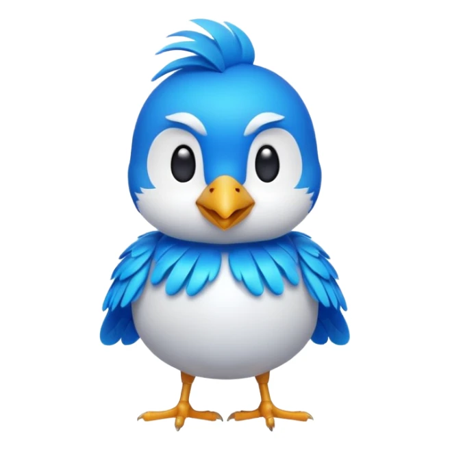 
3D emoji of a small bird, in Apple Memoji style. Soft studio lighting, glossy finish, black background, minimalistic and centered composition.
 sticker