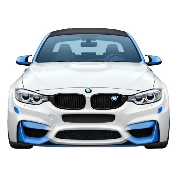 BMW M3 MOST WANTED WHİTE BLUE sticker