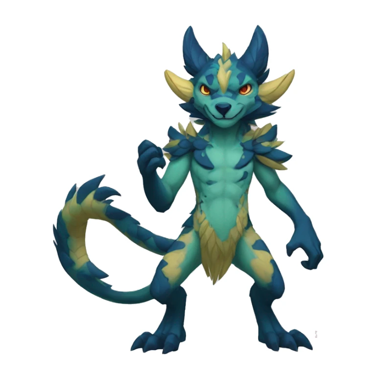 Anthro Vernid-WickerBeast-Protogen-Primagen-Fakémon Full Body sticker