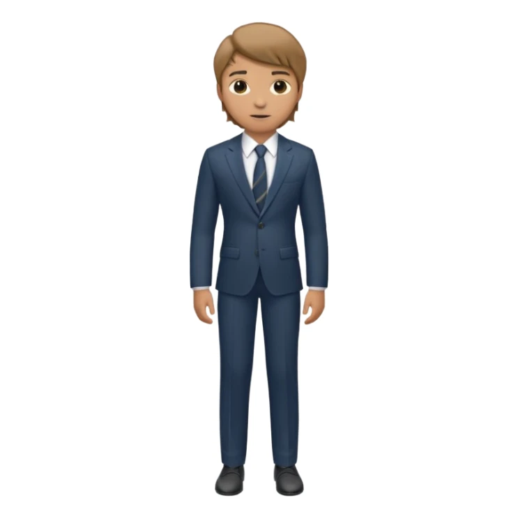 Young man, tailored trousers, suit jacket, and tie

 sticker