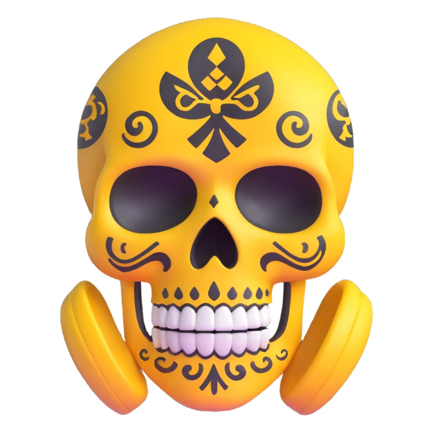 WuTang sugar skull with wu-tang symbol sticker