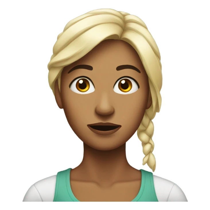 Woman giving the side eye  sticker