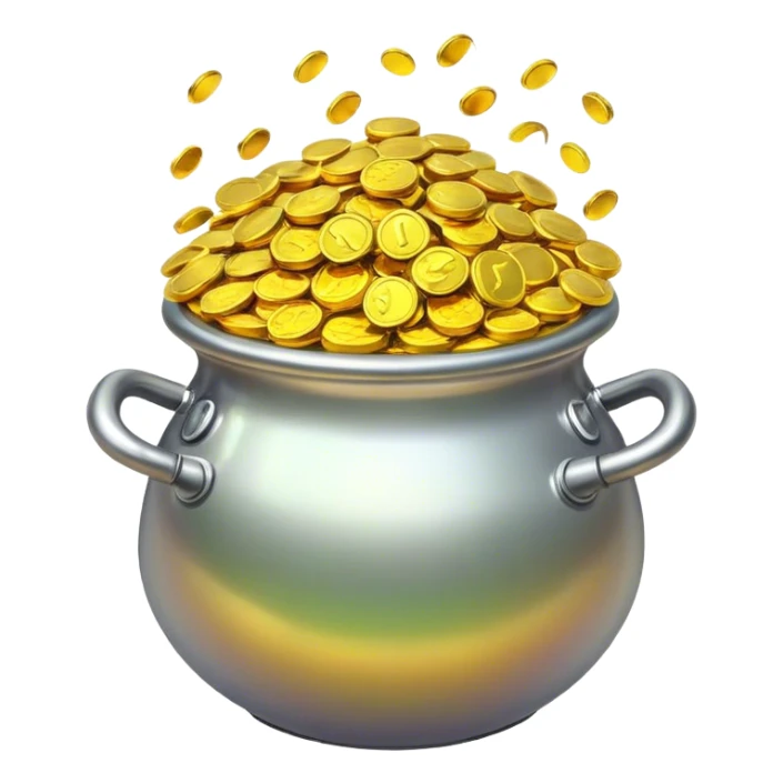 Pot of gold sticker