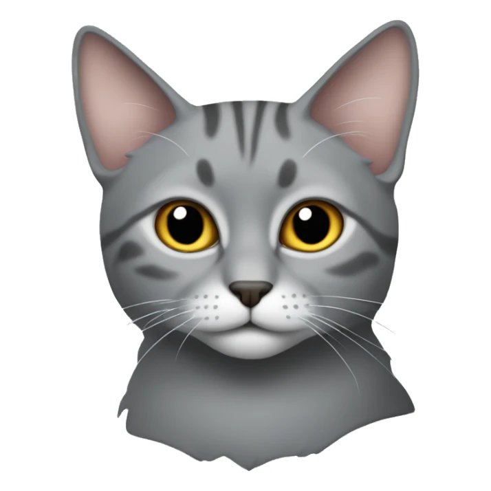 The grey cat of the Schotladn fold sticker