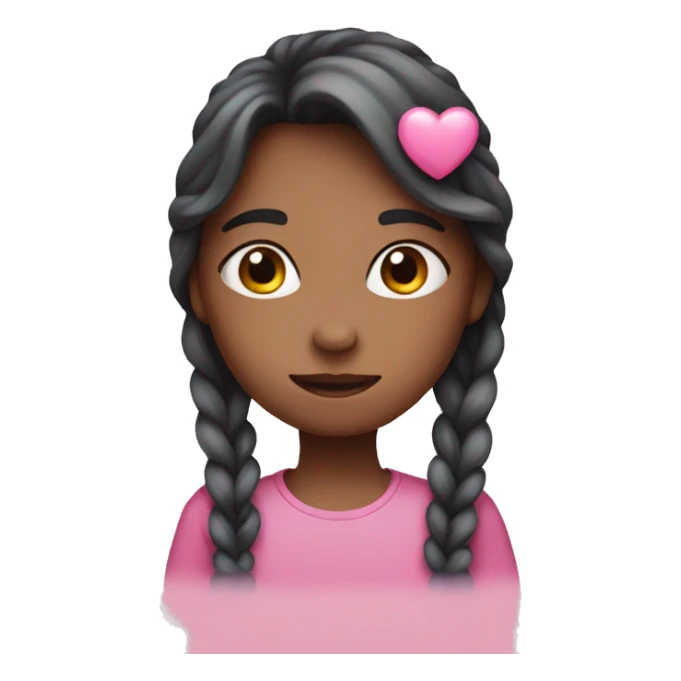 Pink with blue heart sticker