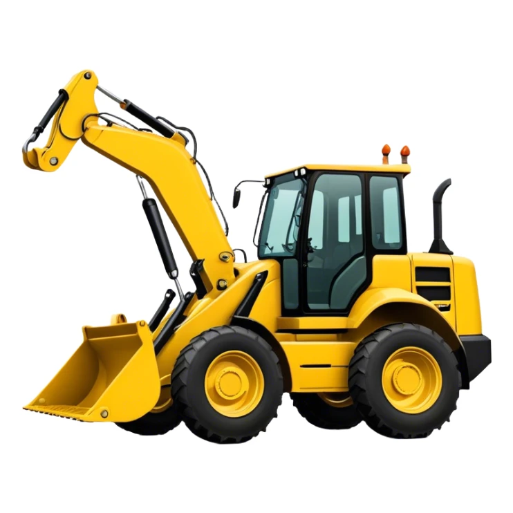 Backhoe Loader - Caterpillar 430F (Model Year: 2021) (Iconic colour: Yellow) sticker