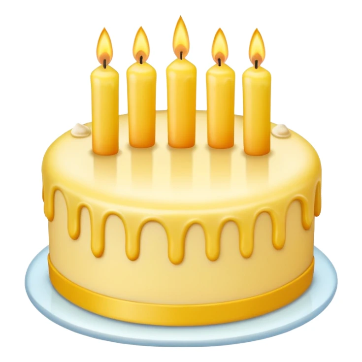 yellow birthday sticker