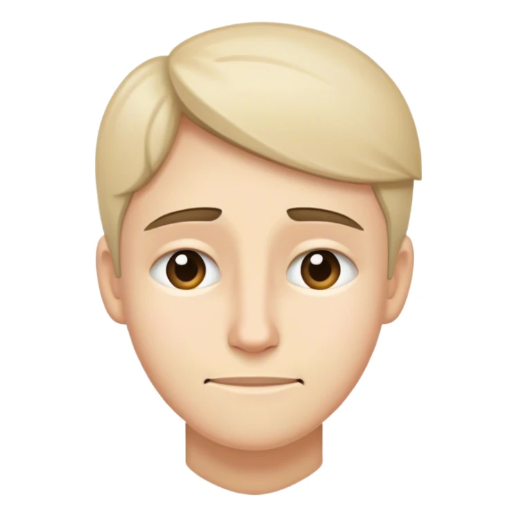 Tired smile but secretly sad sticker