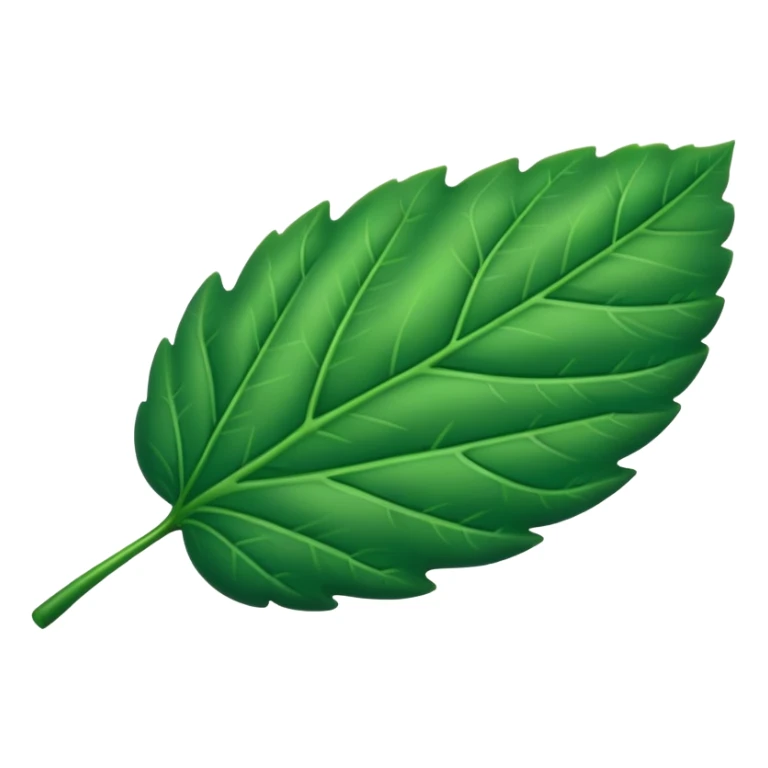 One Oval Green Leaf sticker
