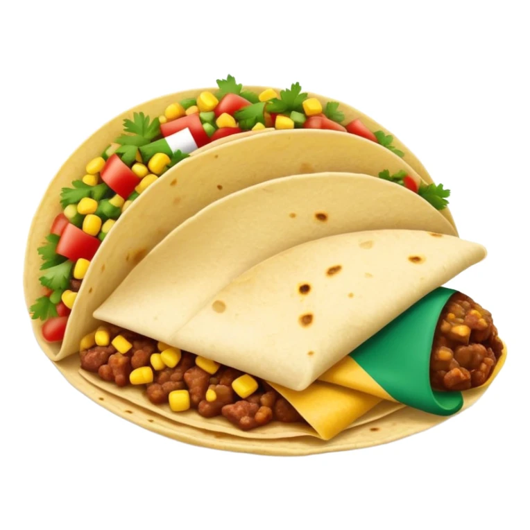 Taco con bandera de México  sticker