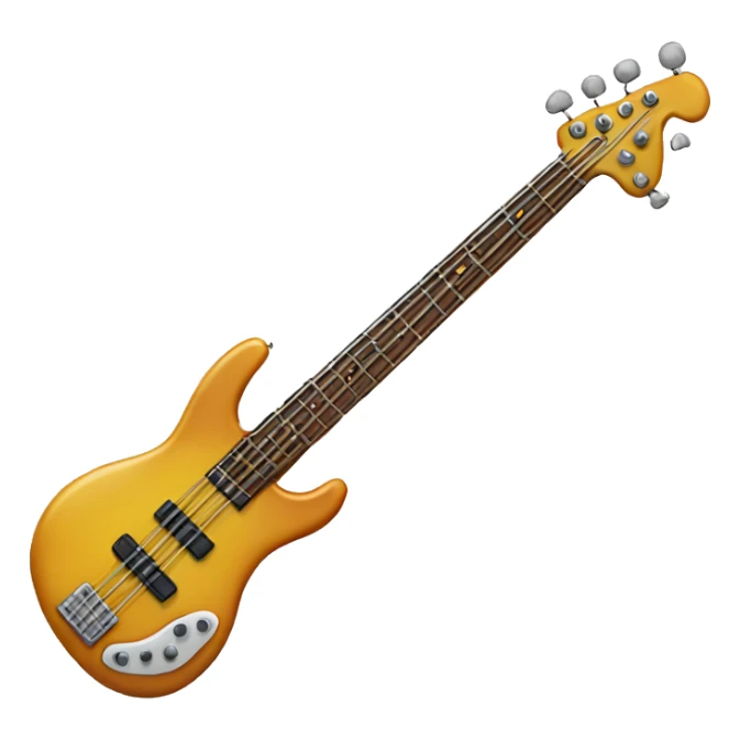 Bass guitar with legs sticker