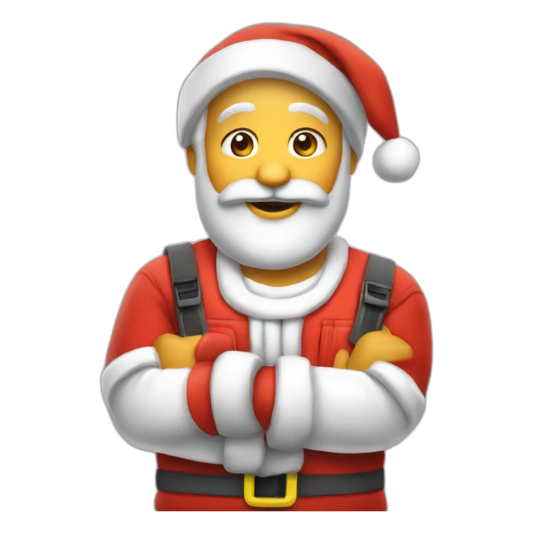 Electrician santa claus latino sticker