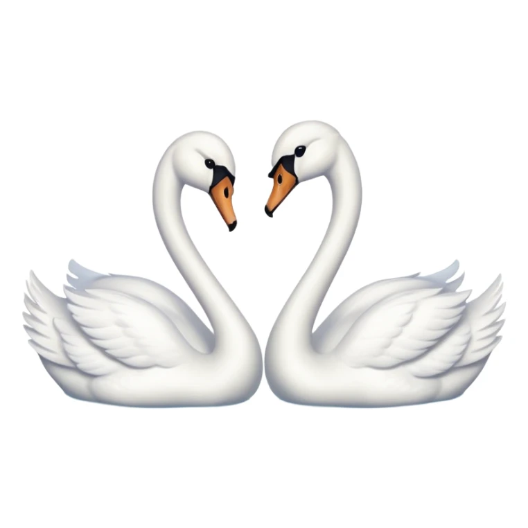 Du und ich für immer 2 swan  sticker