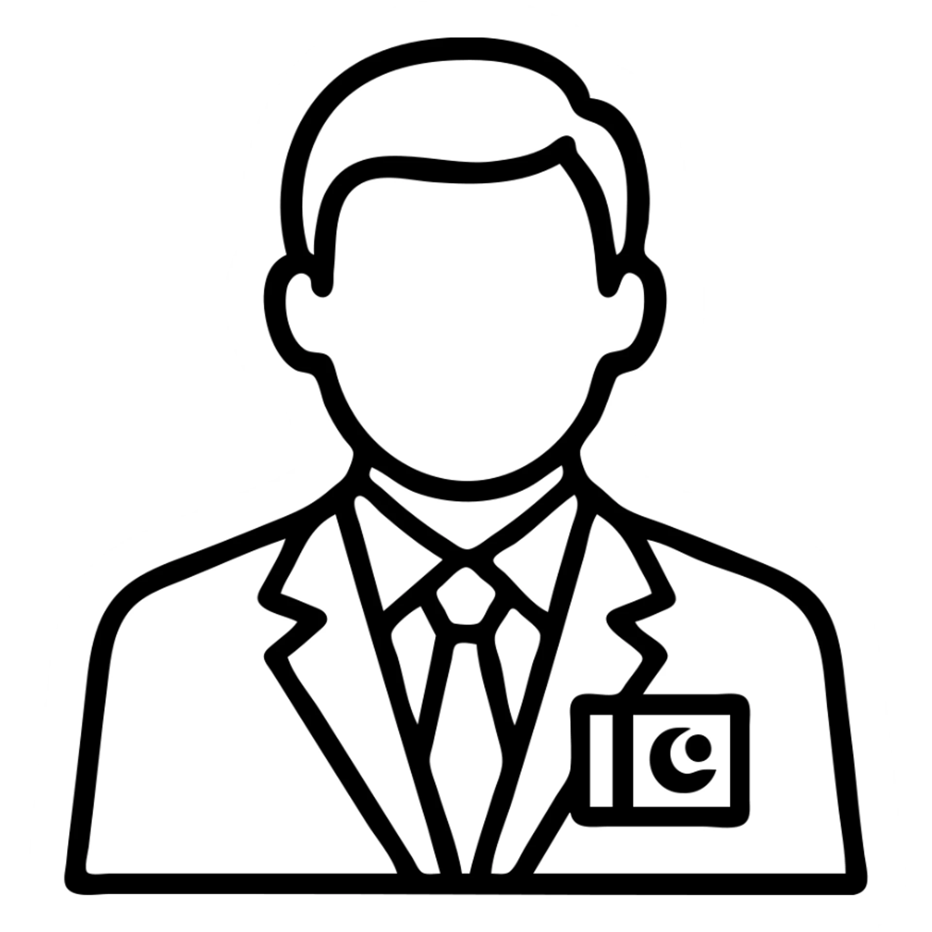 Pakistani diplomat in professional attire representing Pakistan sticker