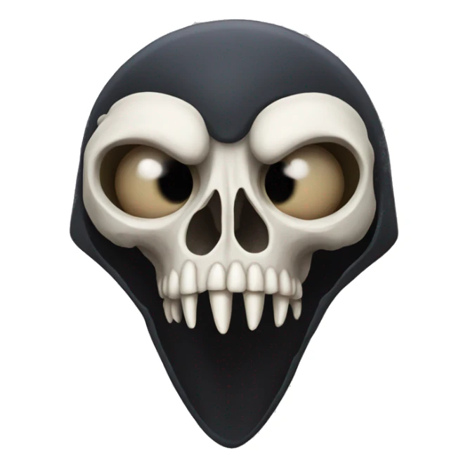 Crow's skull sticker