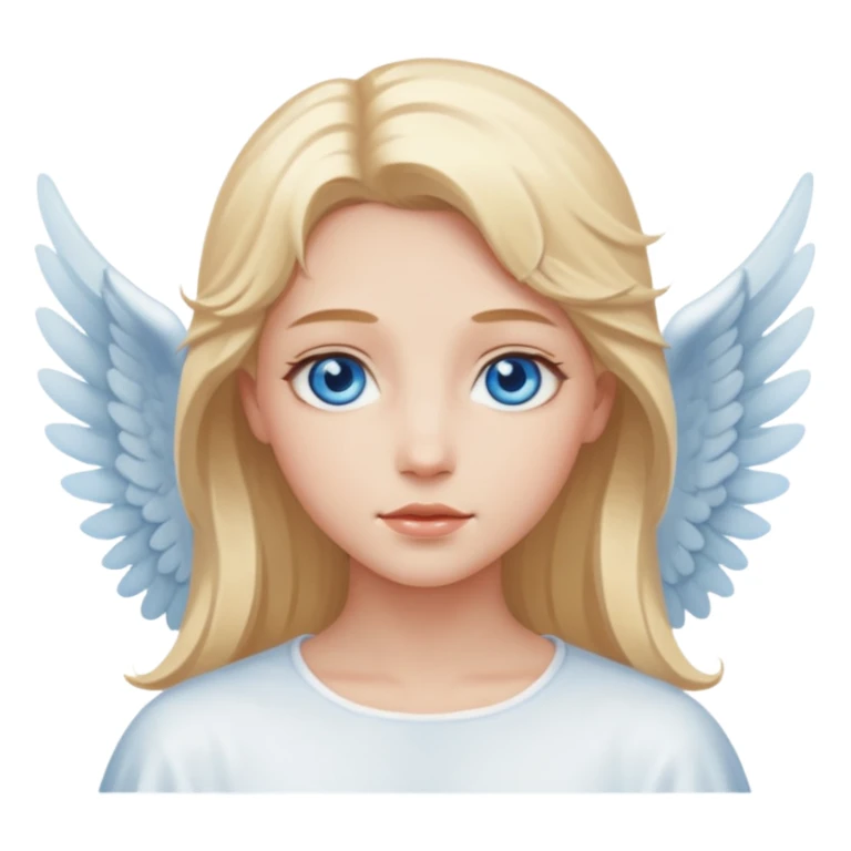 angel with blue eyes and light hair sticker