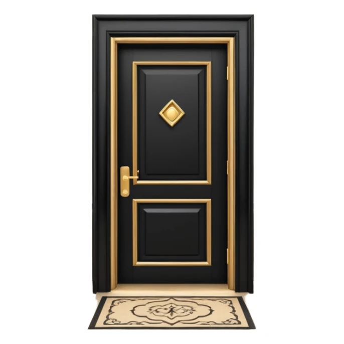 hotel room door modern hallway sticker