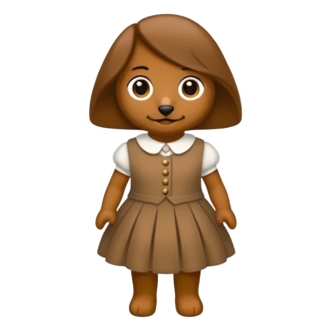 Bassotto seduto con vestito di lana sticker