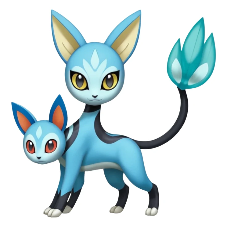 Meloetta-Dewott-Nargacuga-Pokémon-Fakémon-fusion-hybrid-creature sticker