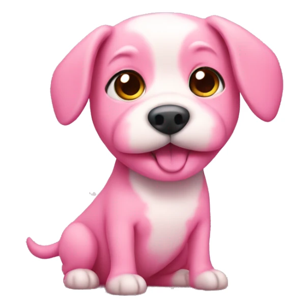 Pink doggy  sticker