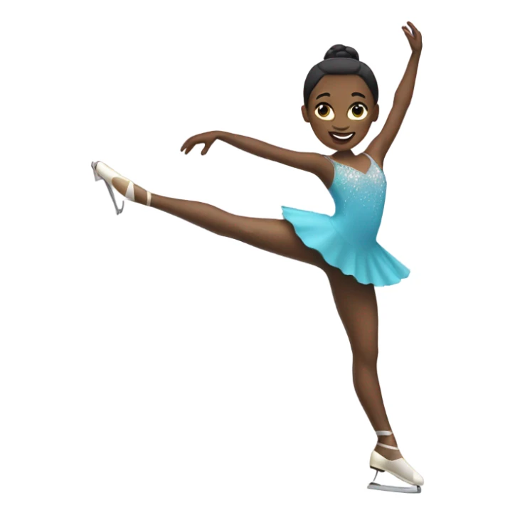 A figure skater sticker