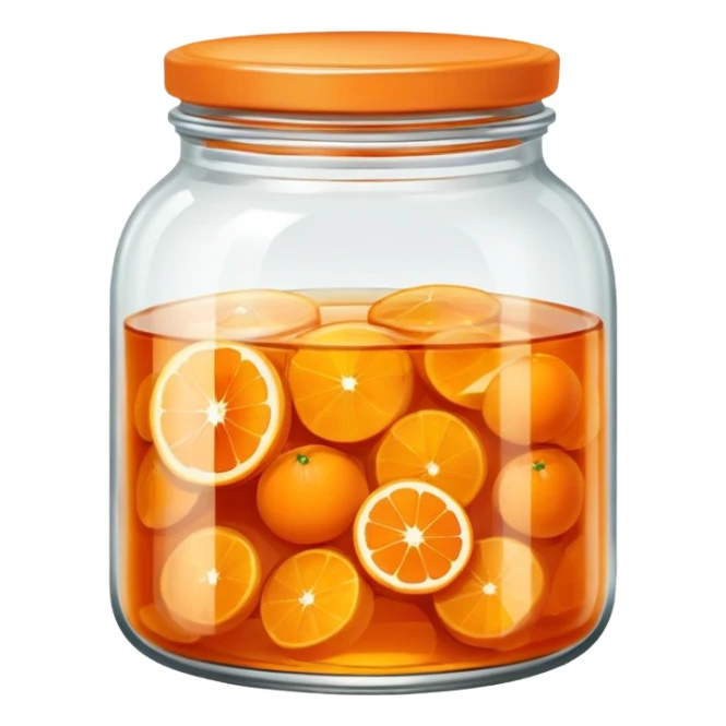 jar of orange marmalade sticker