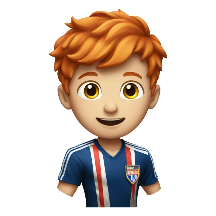 A red hair boy winning the world ches championschip sticker