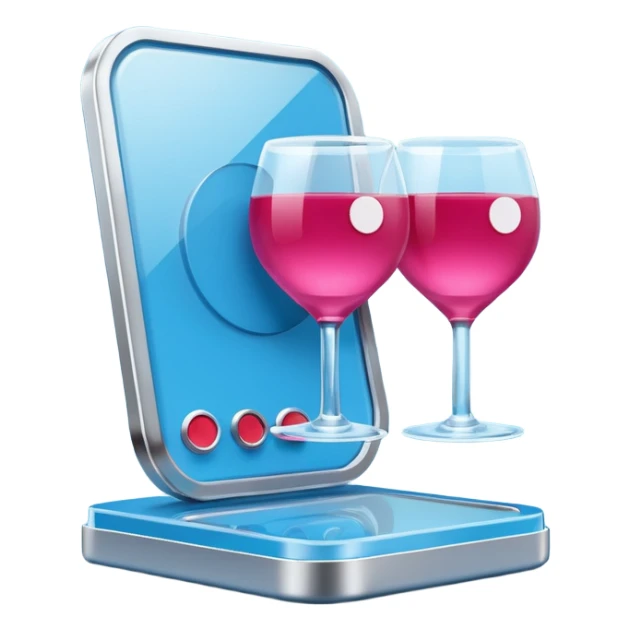 Ozon order pickup point in the brand's blue (digital blue) and raspberry colors sticker