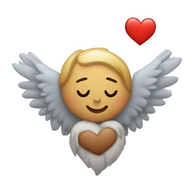 Un corazón con alas ciendo lanzado   sticker