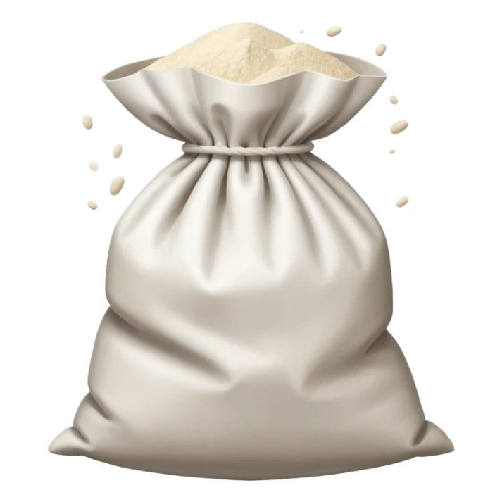 open bag of flour sticker