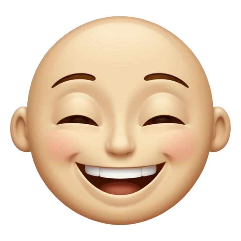 I want an overly excited face that says “I am so excited, I cannot contain. With eyes tightly squeezed closed together and a big grin emoji. With no  eyes  sticker