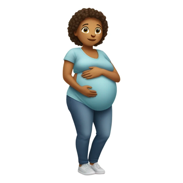 Person pregnant  sticker
