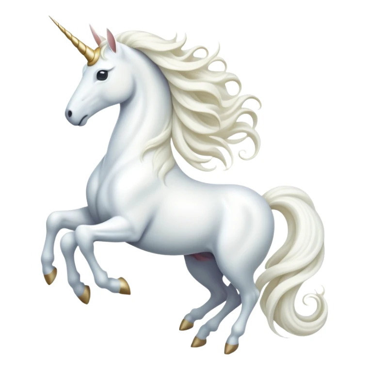 cinematic-beautiful-white-unicorn-emoji,-poised-and-regal,-with-a-slender,-ethereal-form-draped-in-a-pristine-white-color,-a-flowing-mane-and-tail,-and-a-white,-spiraled-horn-that-radiates-pure-light,-simplified-yet-sharp-and-majestic sticker
