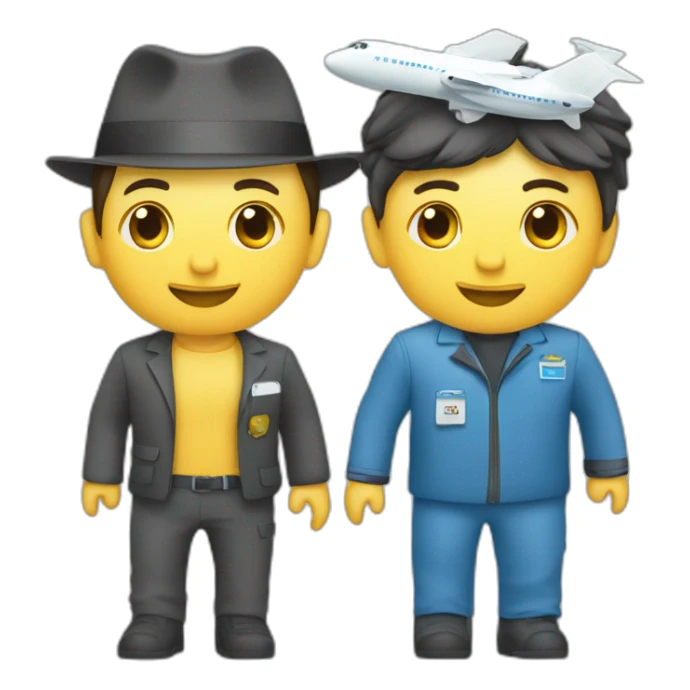 Un avion et deux tours sticker