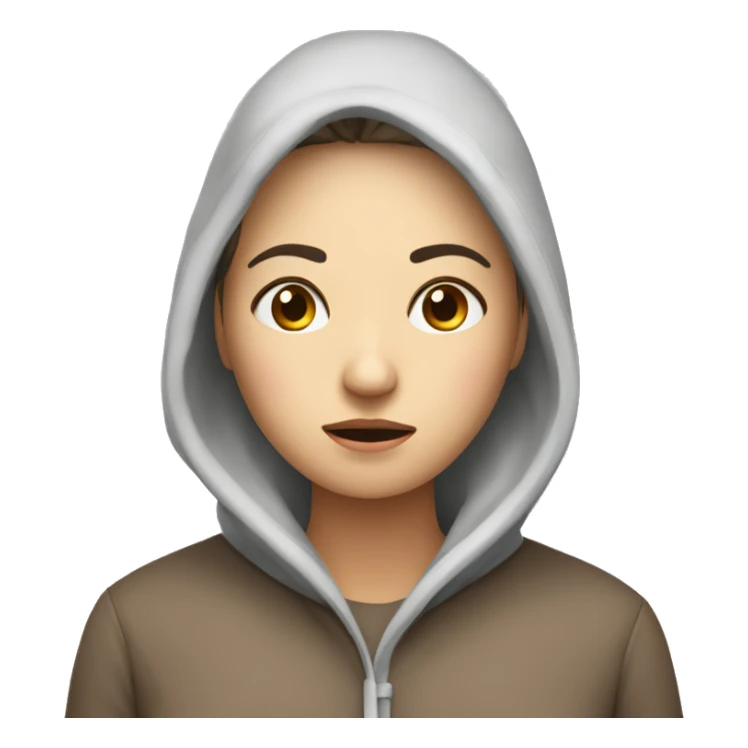 A woman with a cold and fever  sticker