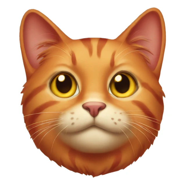 Red cat sticker