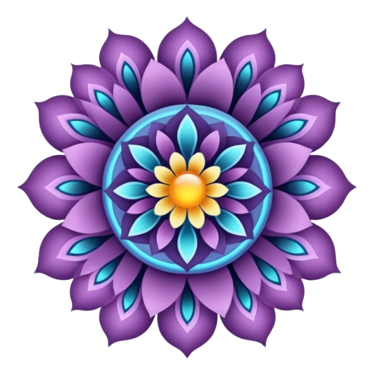 Interdimensional bloom: portals opening within floral fractals and energy fields sticker