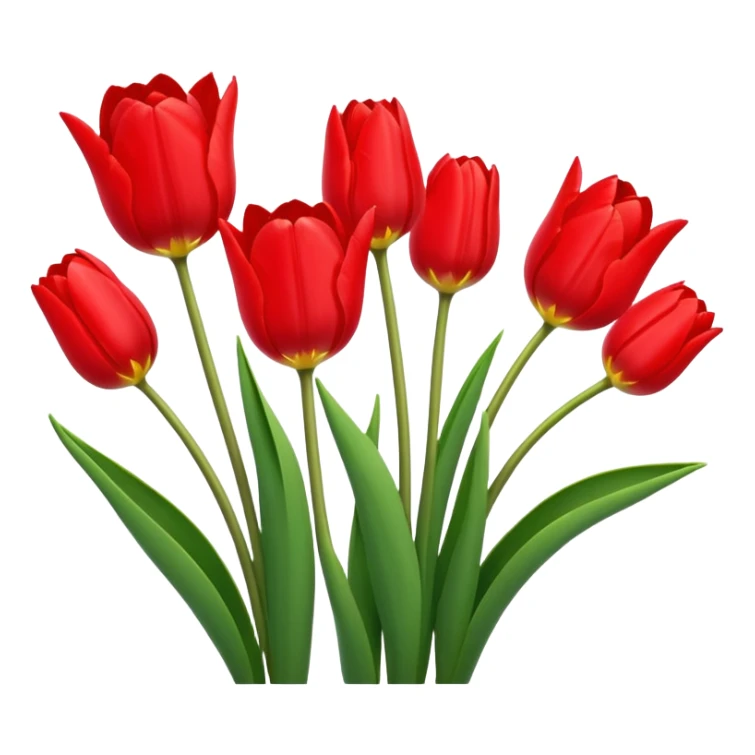 8 of the tulips sticker